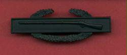 Combat Infantry Badge Subdued Combat Black