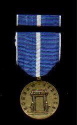 Korean War Service Military Award Medal with Ribbon Bar