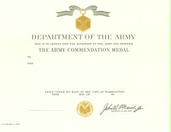 Army Commendation