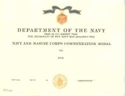 Navy and Marine Commendation