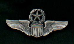 US Command Air Force Pilot Wings Badge 1/2 Size